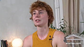 Redhead girl plays with her favorite toy