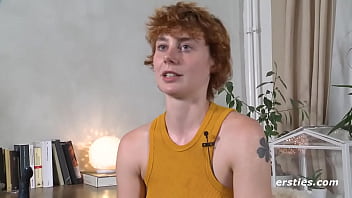 Redhead girl plays with her favorite toy