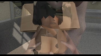 Horror babe female scream character fucking