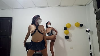 Sluts and whores act in a very sexual and erotic way to attract their boyfriend to fuck at home their tits are old and sagging