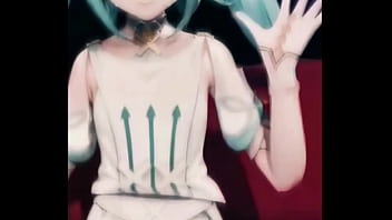 A Cheerful Genshin Girl Waves With A Bright Smile Her Aqua Hair Glowing Under The Lights Sweet And Innocent On The Surface But Her Charm Hides A Deeper Magic… Bio Link Waiting thumbnail
