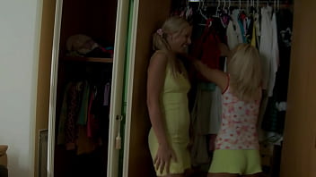 Young blondes lily m & margaret b get wrecked by slim stud timo hardy