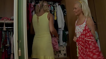 Young blondes lily m & margaret b get wrecked by slim stud timo hardy