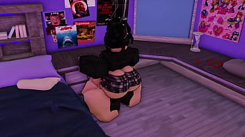 Horny futanari catches me on bed