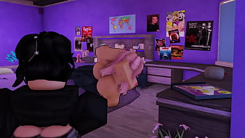 Horny futanari catches me on bed Horny futanari catches me on bed