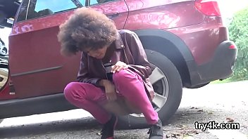 Nice sweetie blows cock in pov and gets slim pussy plowed