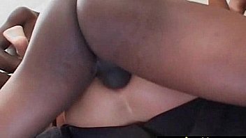 Long white dick roughly fucks her pink pussy 17