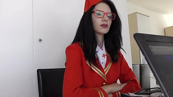 Air hostess delia pence creampied