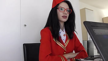 Air hostess delia pence creampied