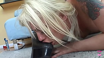 Two Curvaceous Blonde Lesbians Engage In Exhilarating Sexual Encounters With Their Alluring Dolls thumbnail