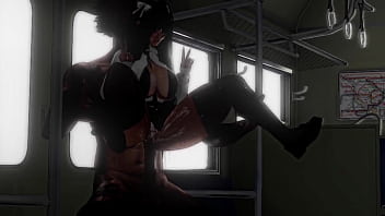 Girl fucked in train secondlife