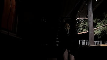 The villain in the mask fucks a sex doll on halloween