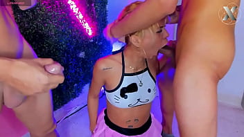 Hard face fucking for this submissive whore