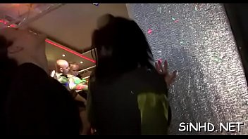 Fortunate males receive wet pleasuring from horny darlings