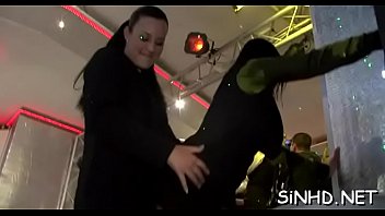 Fortunate males receive wet pleasuring from horny darlings