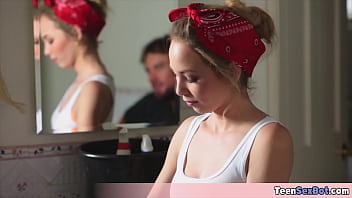 Household chores interrupted by horny pop Household chores interrupted by horny pop