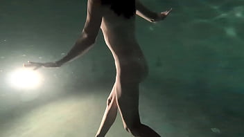 Horny white girl swims with no clothing in public Horny white girl swims with no clothing in public