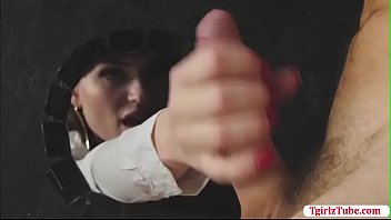 Transbabe Natalie Mars Fucks Some Random Guy On A Pornshop thumbnail