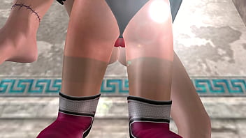 3d animated sex video lesbian girl fucking another girl in both pussy and ass against the wall