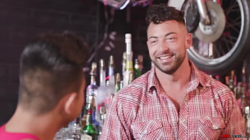 Cute Asian Guy Sucks The Bartenders Big Dick thumbnail