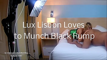 Trailer blondie loves to lick a big black man ass