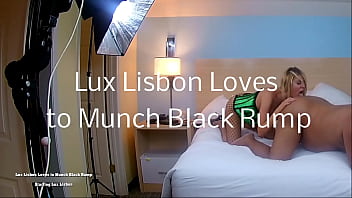 Trailer blondie loves to lick a big black man ass