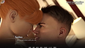 Hot redhead babe with a perfect body rides a big cock and gets her tight little pussy creampied taboo university steam game 3d animated hentai game part #10