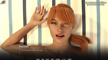 Hot redhead babe with a perfect body rides a big cock and gets her tight little pussy creampied taboo university steam game 3d animated hentai game part #10