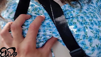 Back from the trip the massage therapist oils up her boyfriend's big caucasian cock