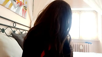 Please don't cum on you stepmom's evening dress