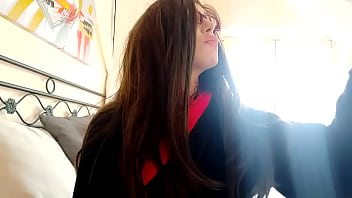 Please don't cum on you stepmom's evening dress