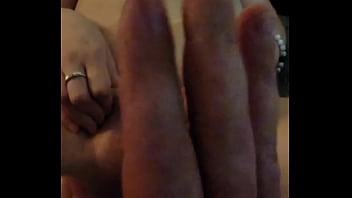 Petite blonde takes more than a finger