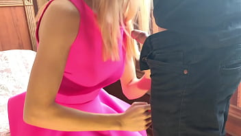 Fucked a classmate in a pink dress skinny girl fucked doggy style