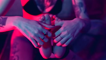 Tiny foot worship & tickling domination