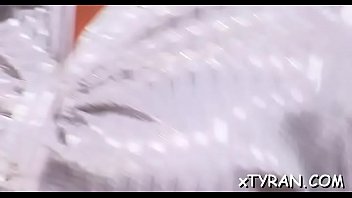 Cutie's cum hole drilled with toy