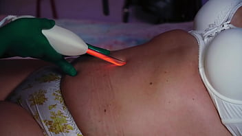 Lesbian bellybutton fun with my stepmom