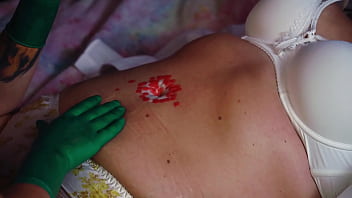 Lesbian bellybutton fun with my stepmom