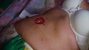 Lesbian bellybutton fun with my stepmom