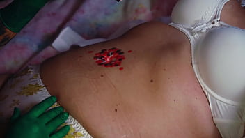 Lesbian bellybutton fun with my stepmom