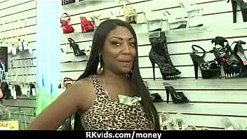 Amateur girl accepts cash for sex from stranger 2