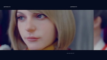 Ada serves two cock at once