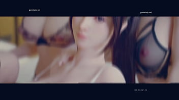 Ada serves two cock at once