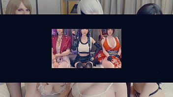 Ada serves two cock at once