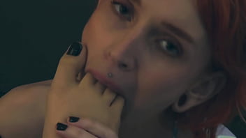 This bitch controls you with her pussy and feet