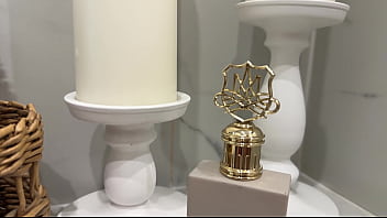 Bathroom fuck and pussy creampie