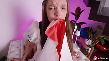 Brunette Horny Chick Lymia Marks Grabs A Toy And Sucks It While Having A Hard Fuck With A Guy thumbnail