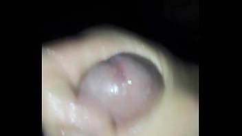 Stroking my rock hard cock