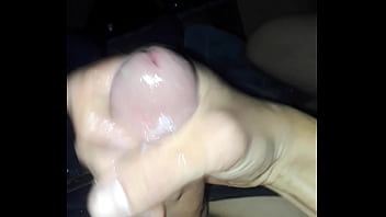 Stroking my rock hard cock