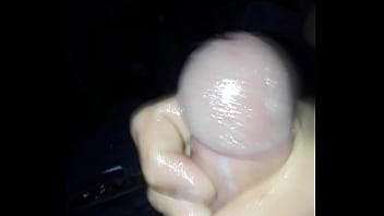 Stroking my rock hard cock