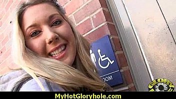 Sexy wild lady deepthroats at gloryhole 5